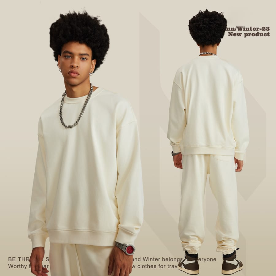 Heavy Weight Oversized Sweatshirt Cotton Terry 440Gsm thumbnail 5