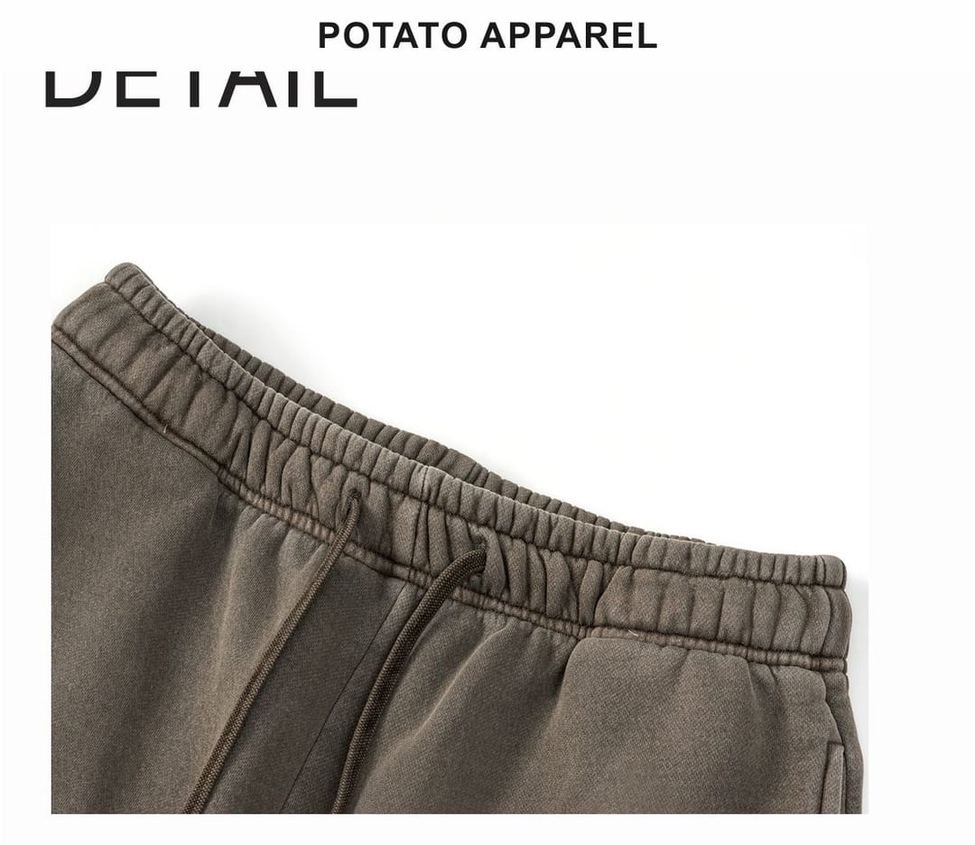 Heavyweight Fleece 332Gsm wash vintage Sweatpants – detail 5