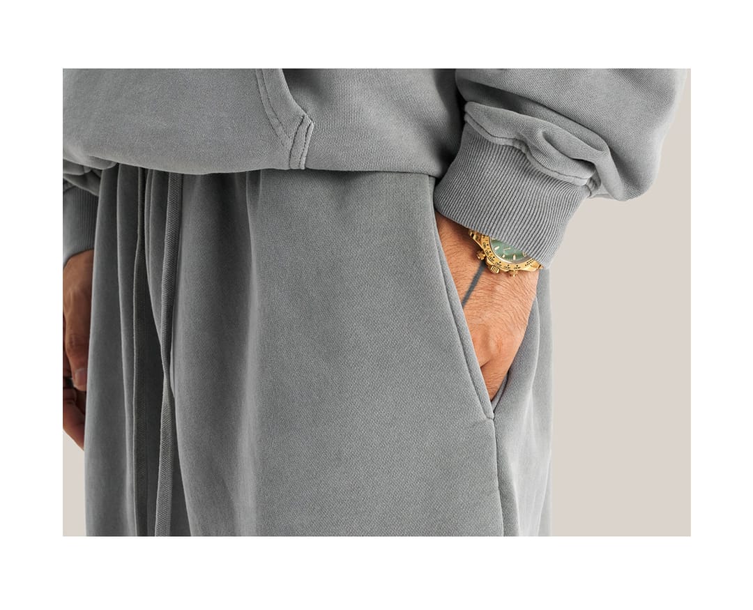 Heavyweight Fleece 332Gsm wash vintage Sweatpants – detail 9