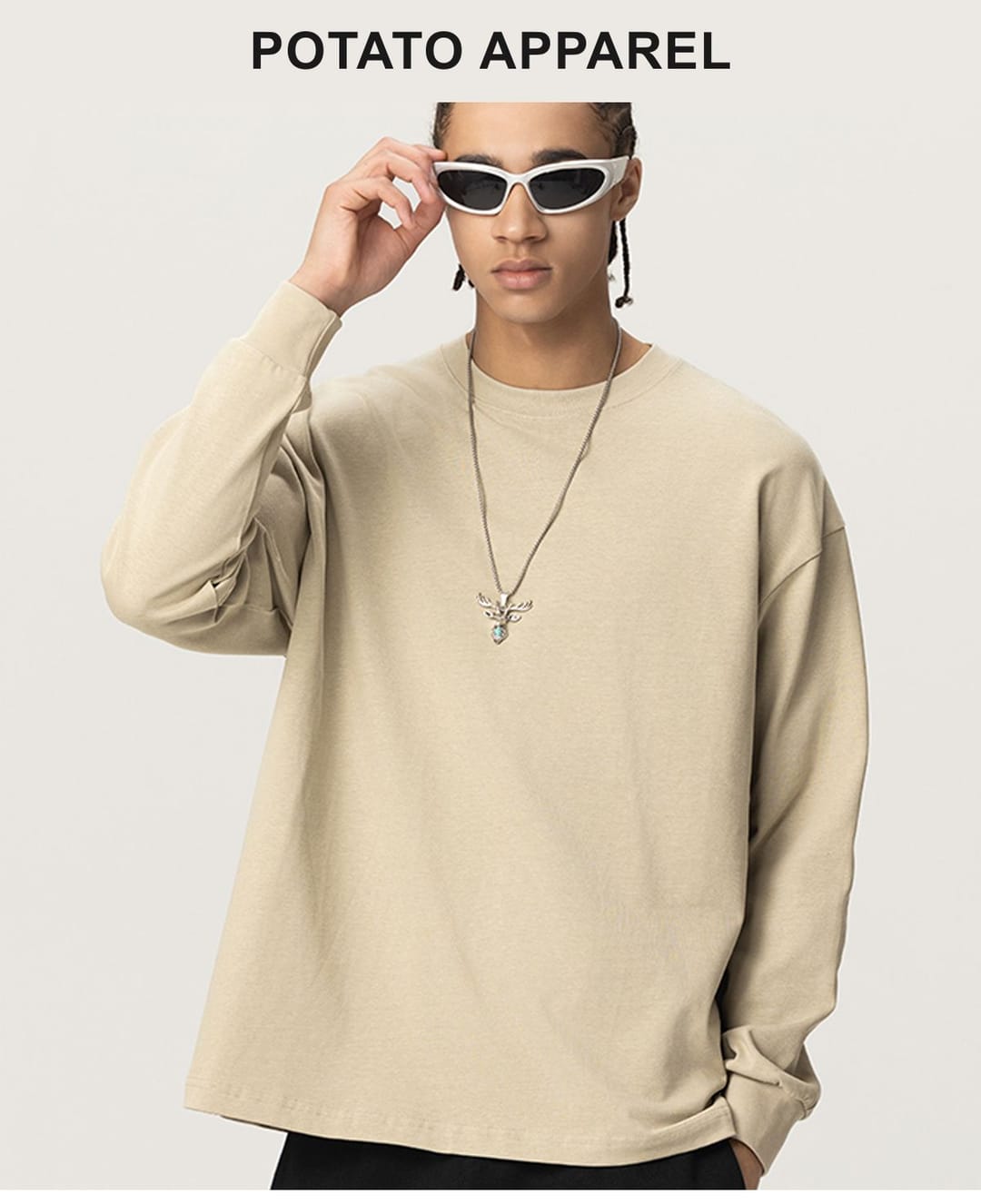 High quality Cotton terry 305Gsm solid Casual shirts – detail 10