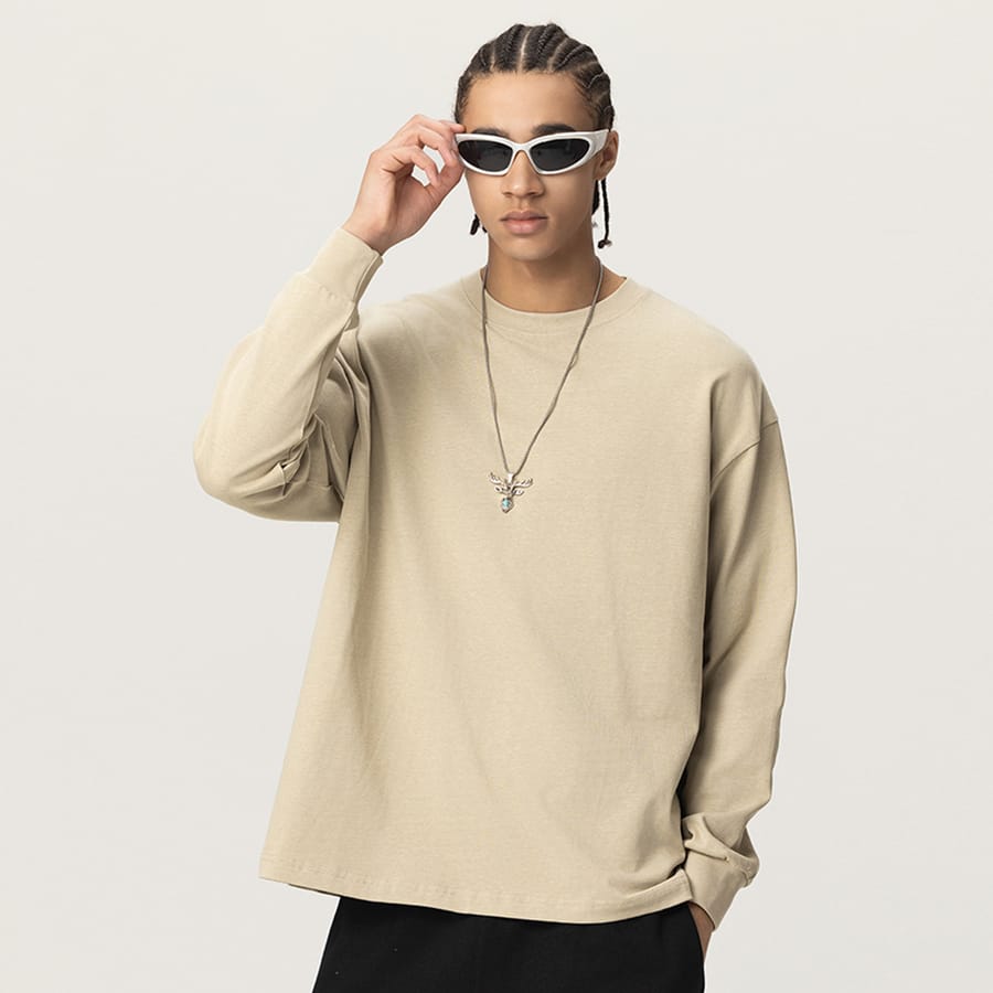 High quality Cotton terry 305Gsm solid Casual shirts thumbnail 4