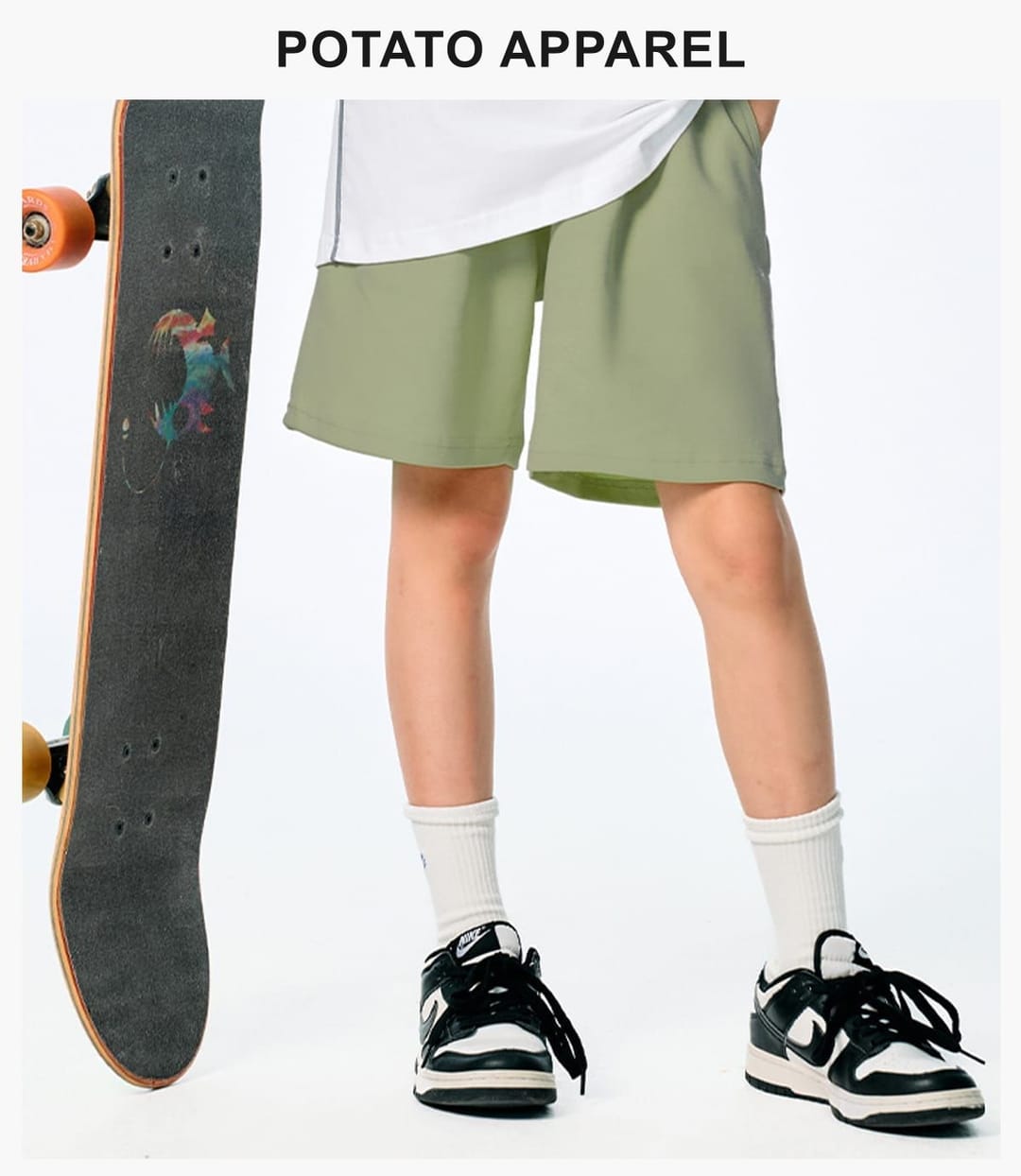 Kids‘ 200GSM French Terry Outdoor Shorts – detail 10