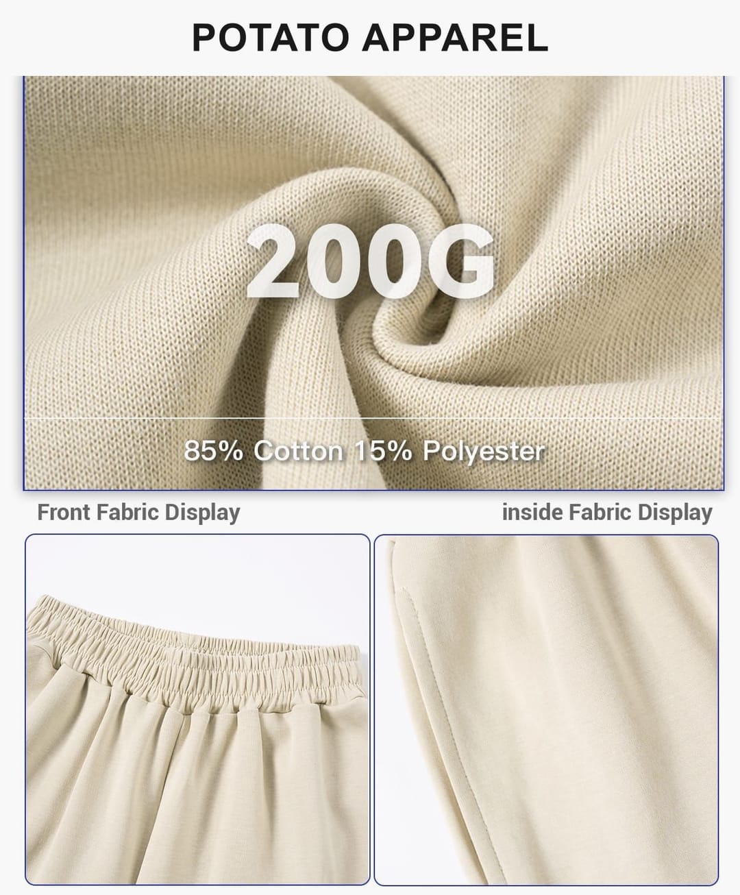 Kids‘ 200GSM French Terry Outdoor Shorts – detail 4