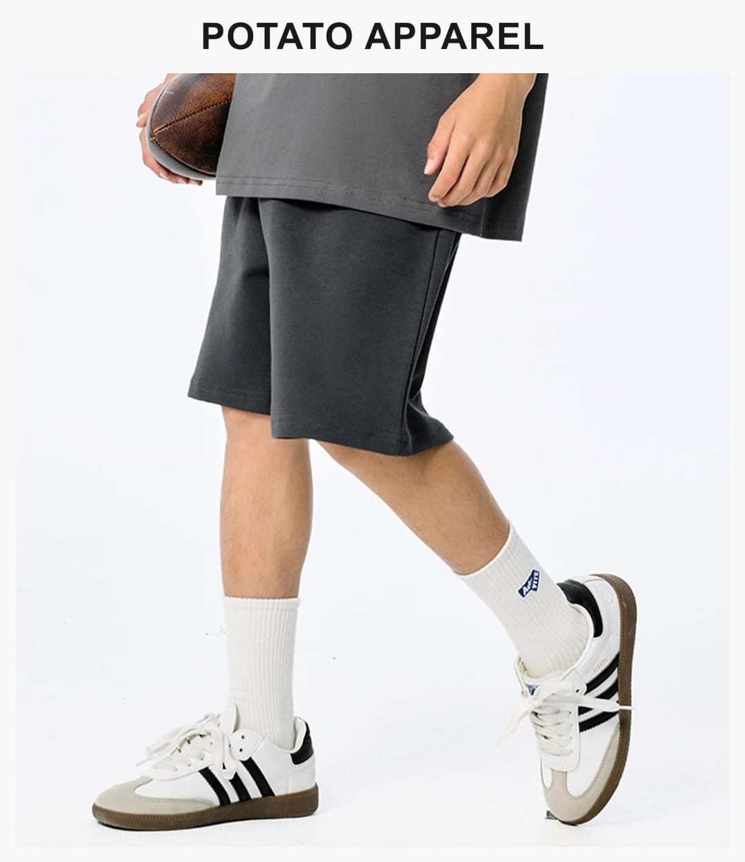 Kids‘ 200GSM French Terry Outdoor Shorts – detail 9