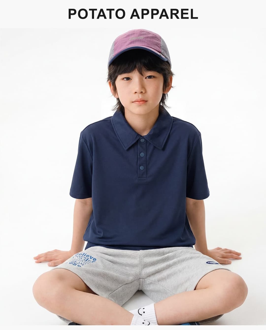 Kids‘ Cooling Quick-Dry 160G Pique Polo Shirt – detail 8