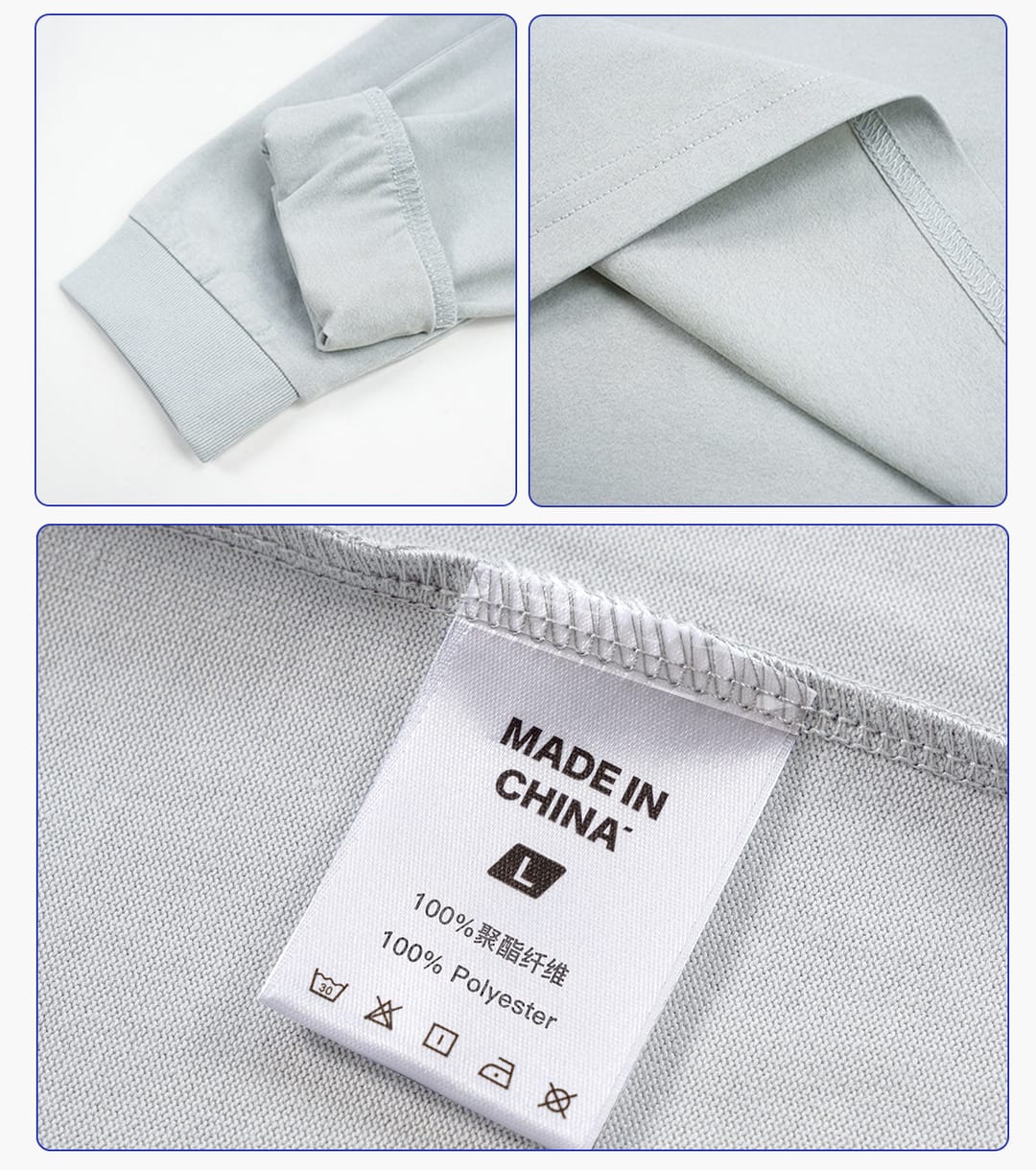 Kids’ Quick-Dry Lightweight Long Sleeve Polo – detail 7