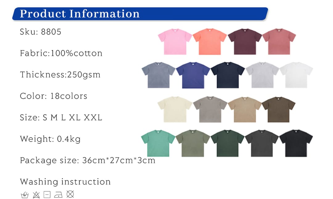 Light Wash Oversized T-Shirt 250gsm – detail 1