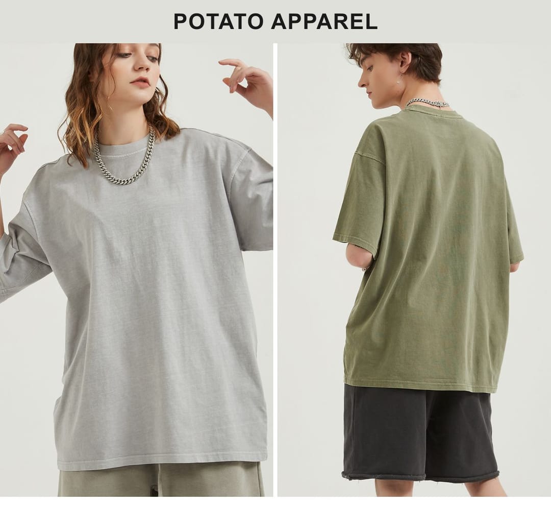 Light Wash Oversized T-Shirt 250gsm – detail 11