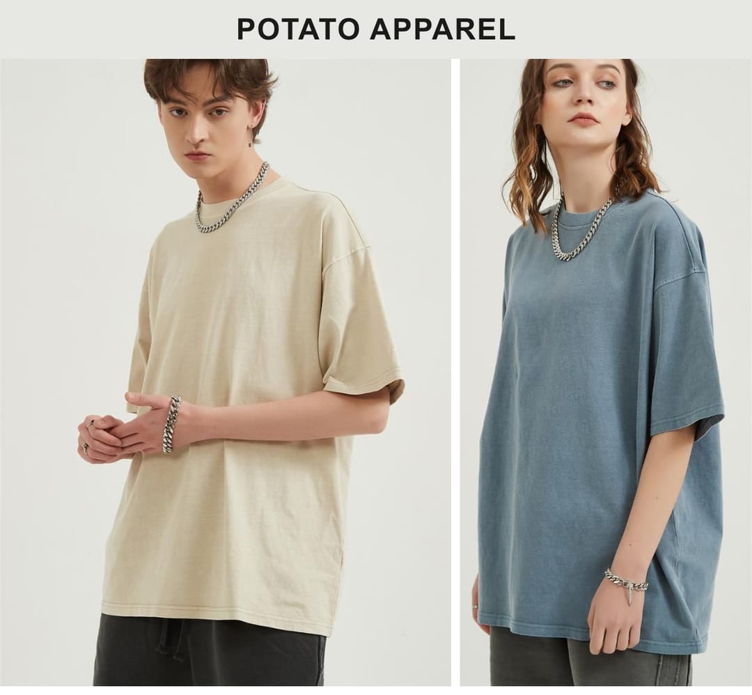 Light Wash Oversized T-Shirt 250gsm – detail 12