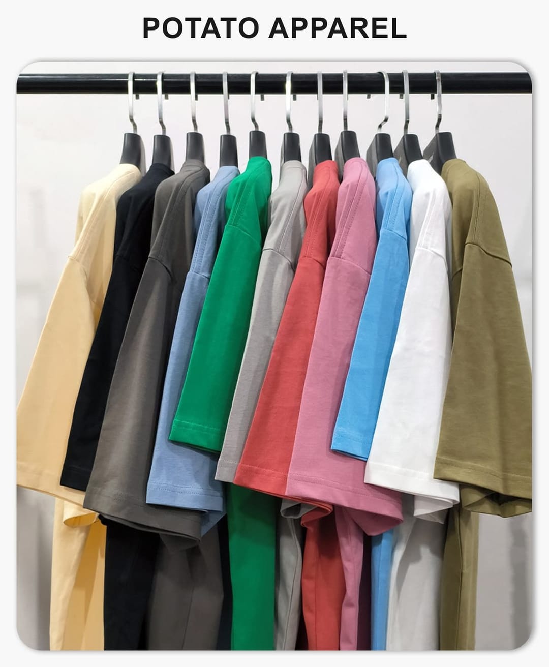 Lightweight 190GSM 20s 100% Cotton Oversized T-shirt – detail 1
