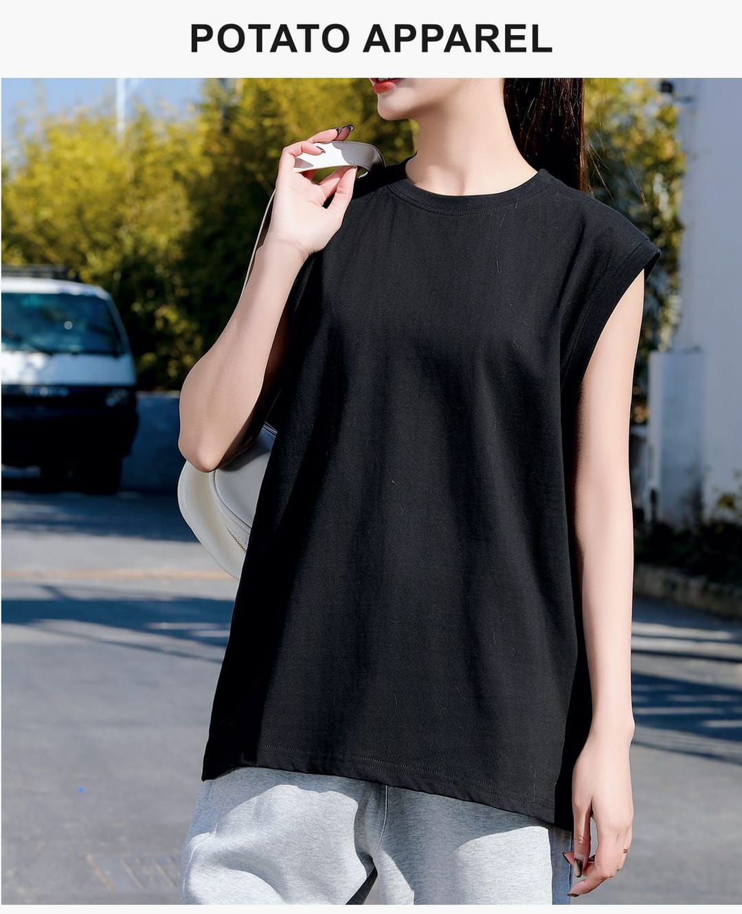 Long-Staple 240Gsm Cotton Unisex Vest – detail 10
