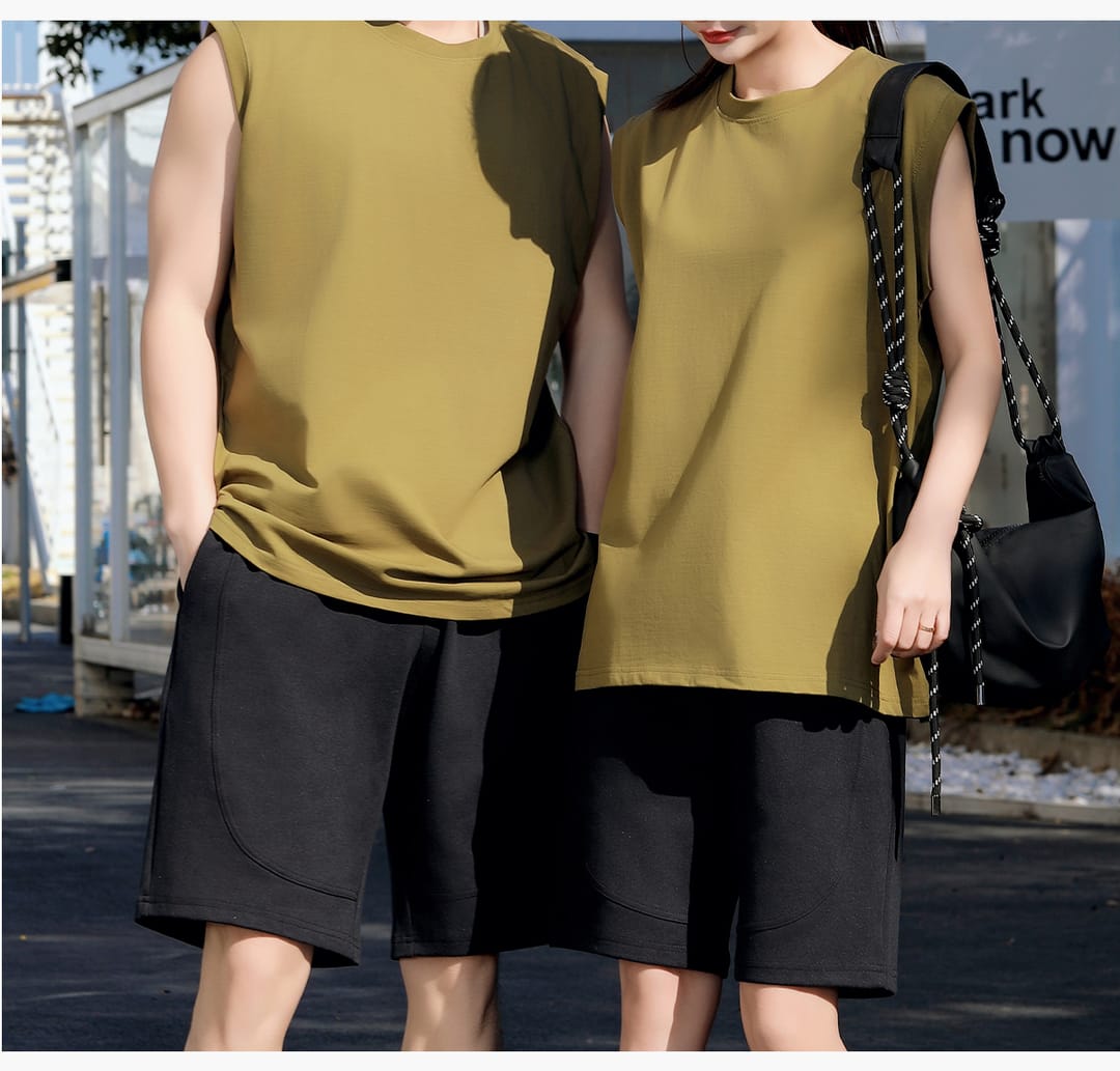 Long-Staple 240Gsm Cotton Unisex Vest – detail 11