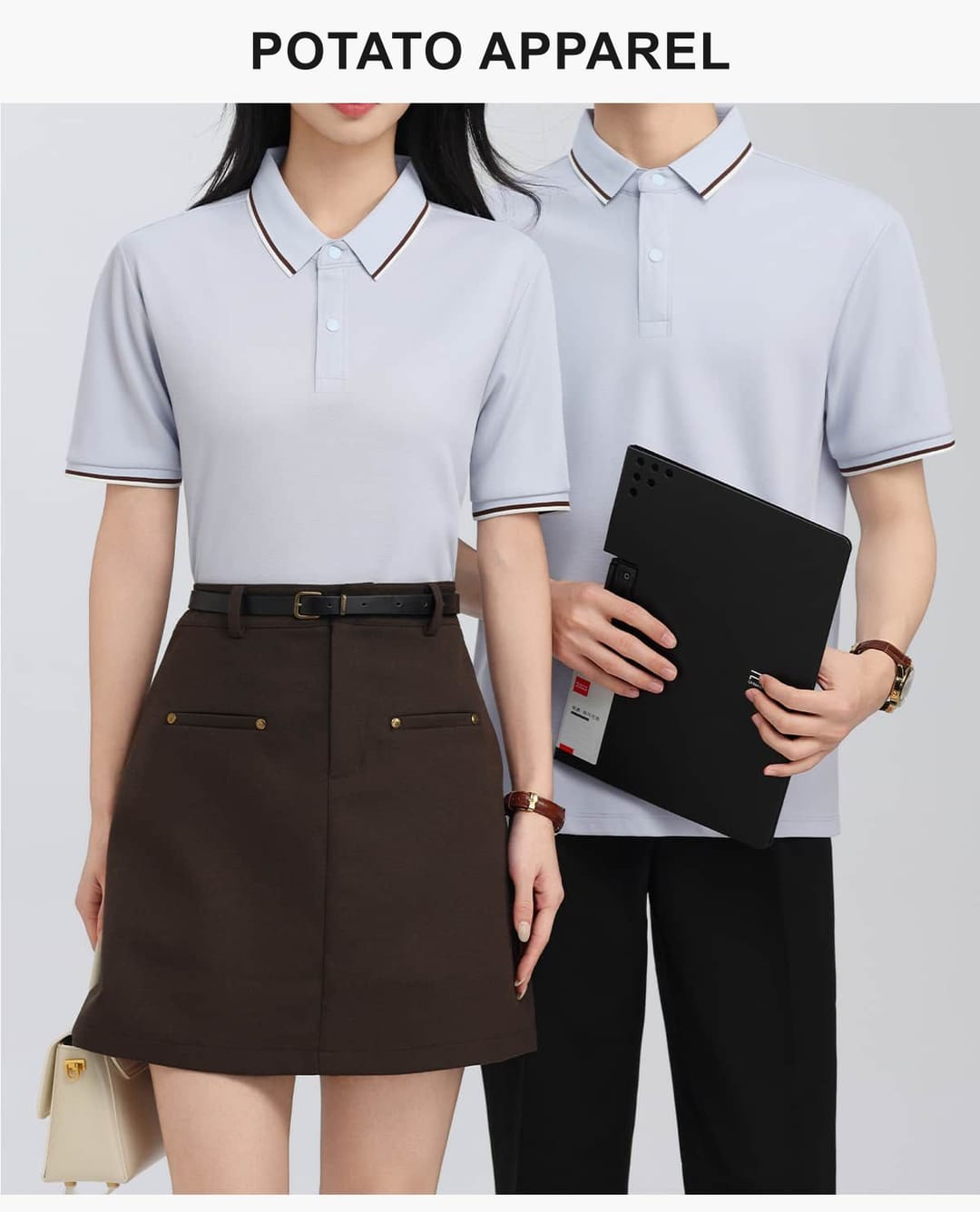 Lyocell 40s 220GSM Contrast Collar Polo Shirt – detail 8