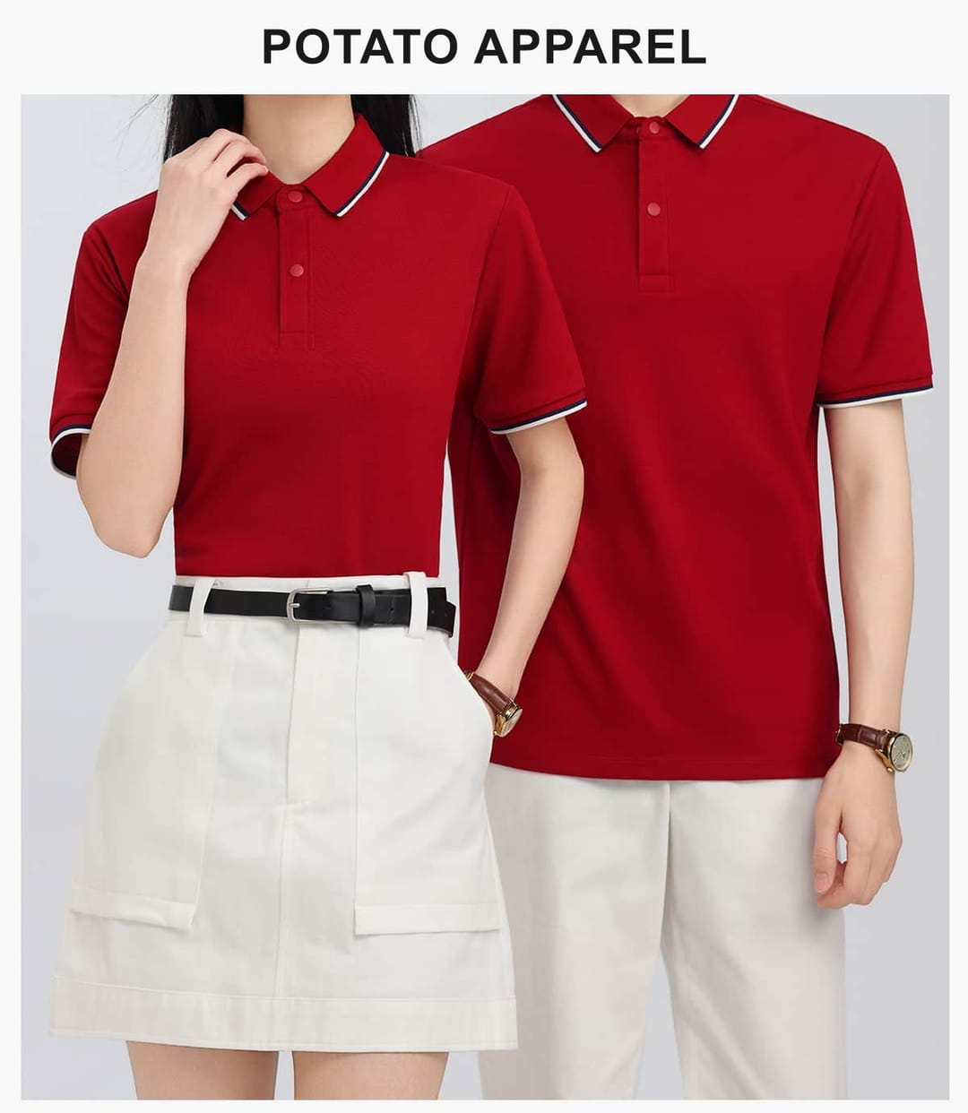 Lyocell 40s 220GSM Contrast Collar Polo Shirt – detail 9