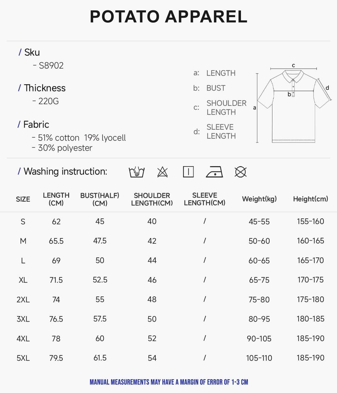 Lyocell 40s 220GSM Soild Golf Shirt – detail 2
