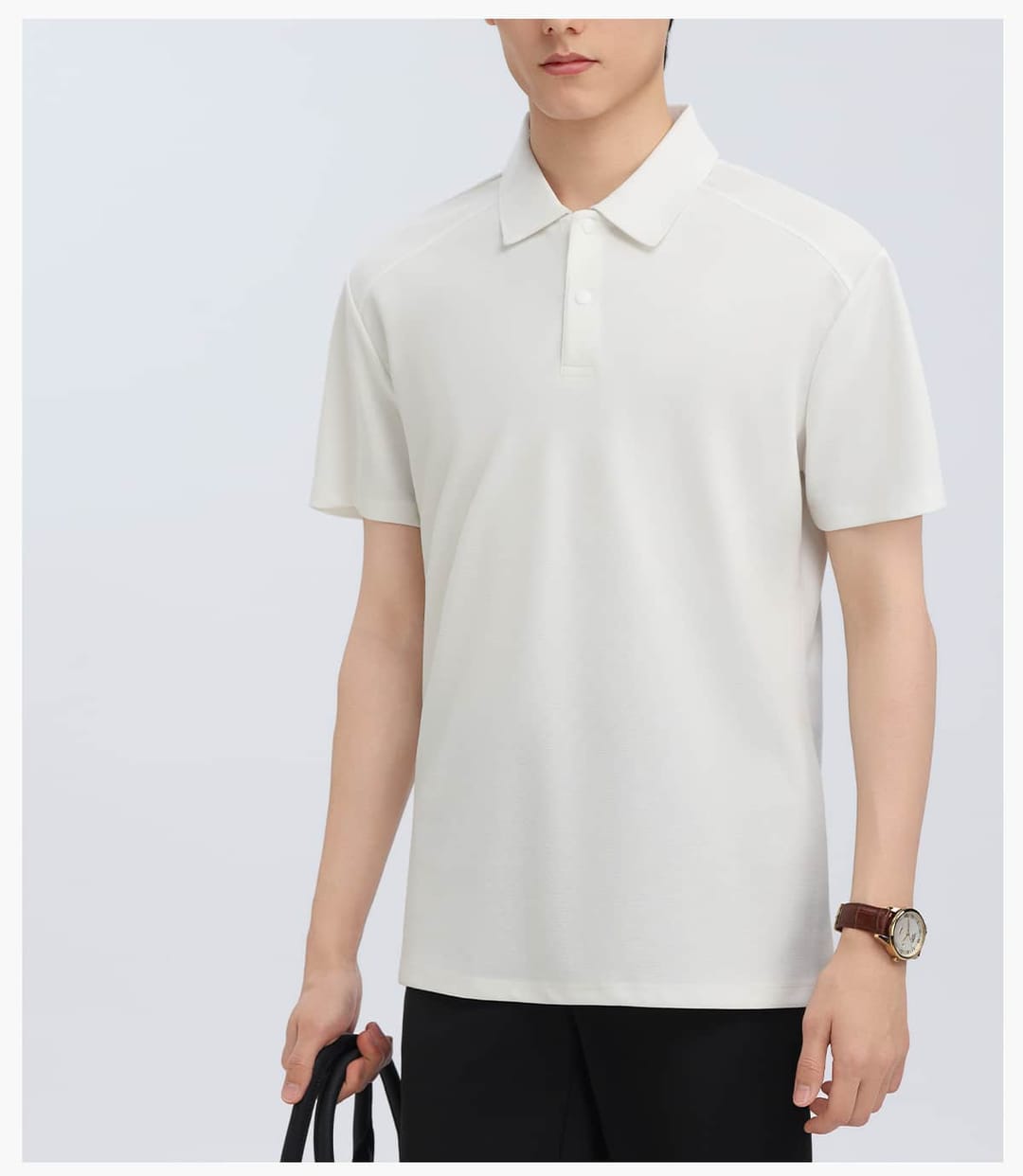 Lyocell 40s 220GSM Soild Golf Shirt – detail 8