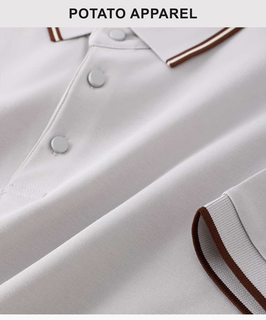 Modal Cotton 200G Contrast Collar Golf Shirt – detail 11
