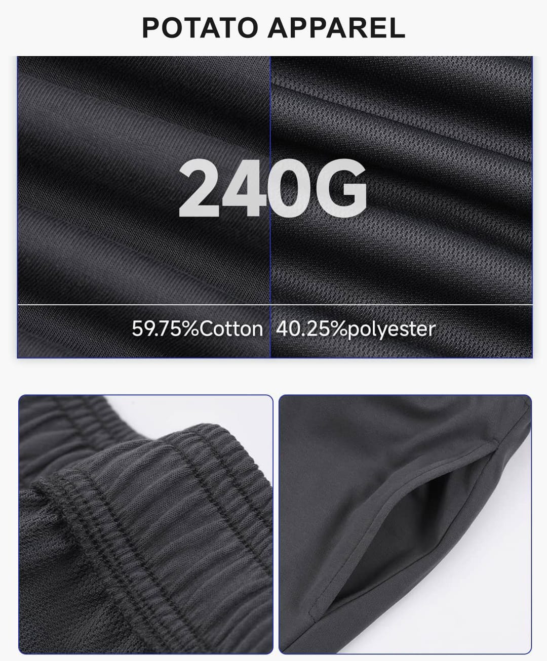 Outdoor Lightweight 240g Quick-Dry Mesh Casual Shorts – detail 5