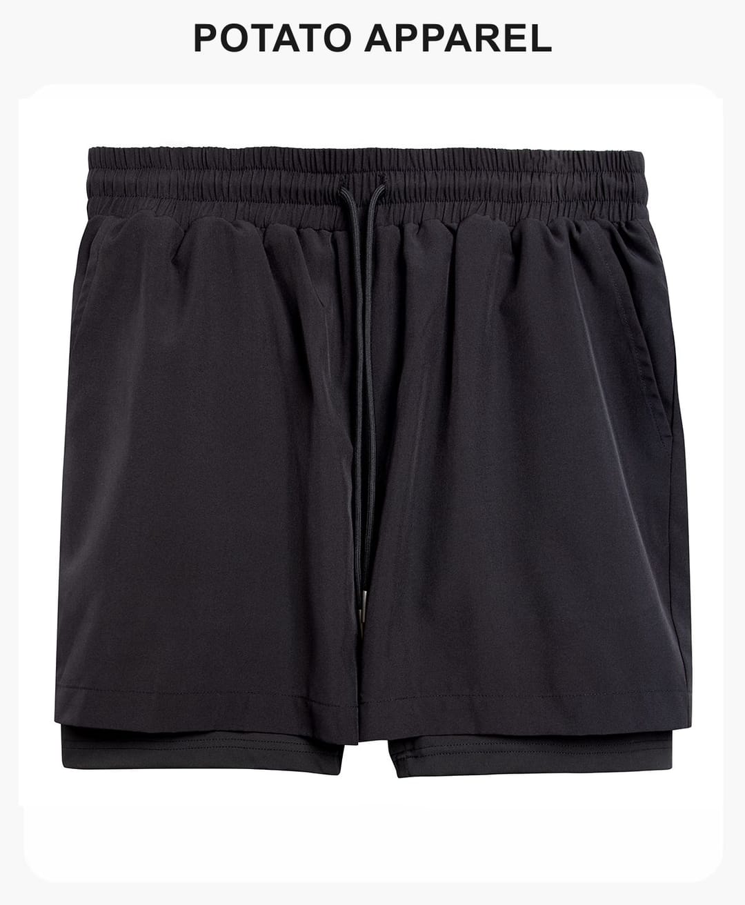 Outdoor Wear Quick-Drying Double Layer Sports Shorts – detail 1