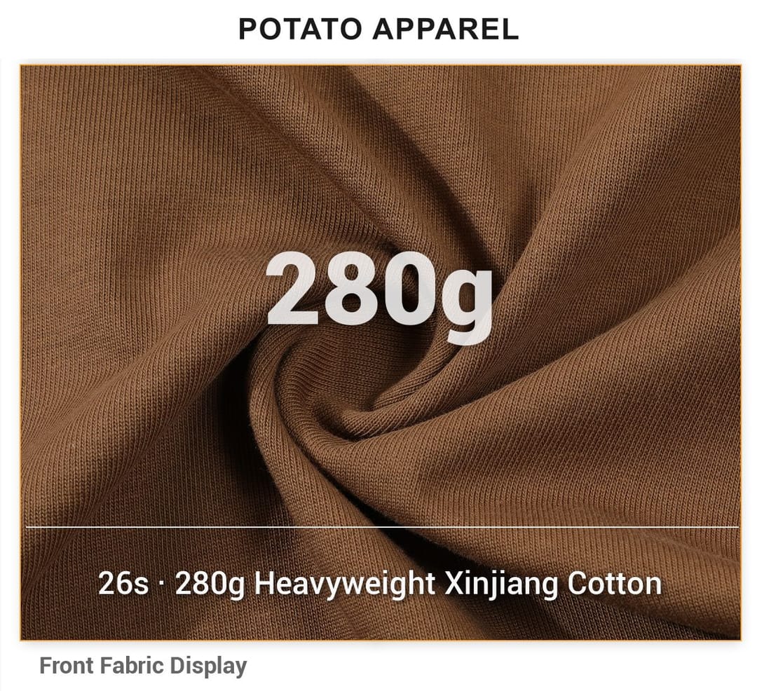 Oversize Long-Staple Cotton 280Gsm T-Shirt – detail 8