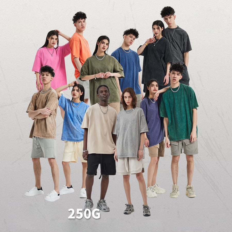 Oversize Vintage Dyed T Shirt 250gsm