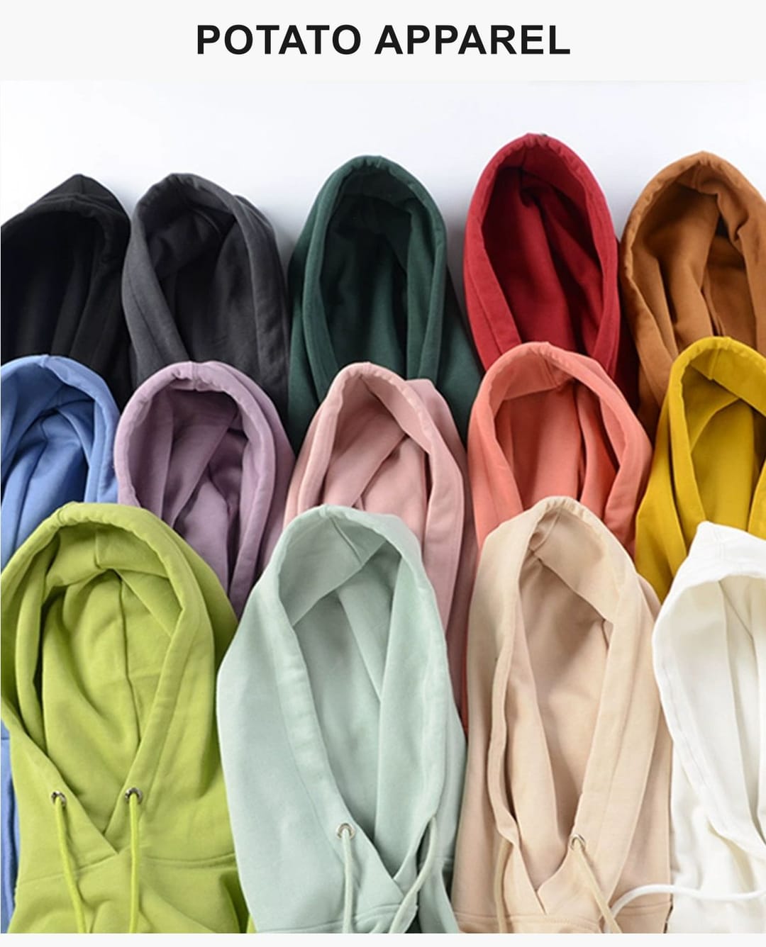 Oversized 100%Cotton Terry Hoodie With Pocket – detail 7