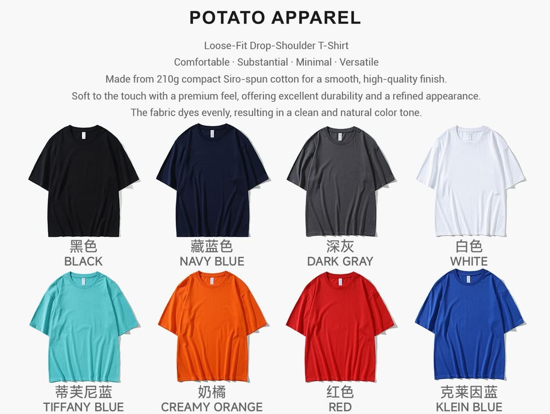 Oversized 20s Cotton 210Gsm Unisex T-Shirt – detail 3