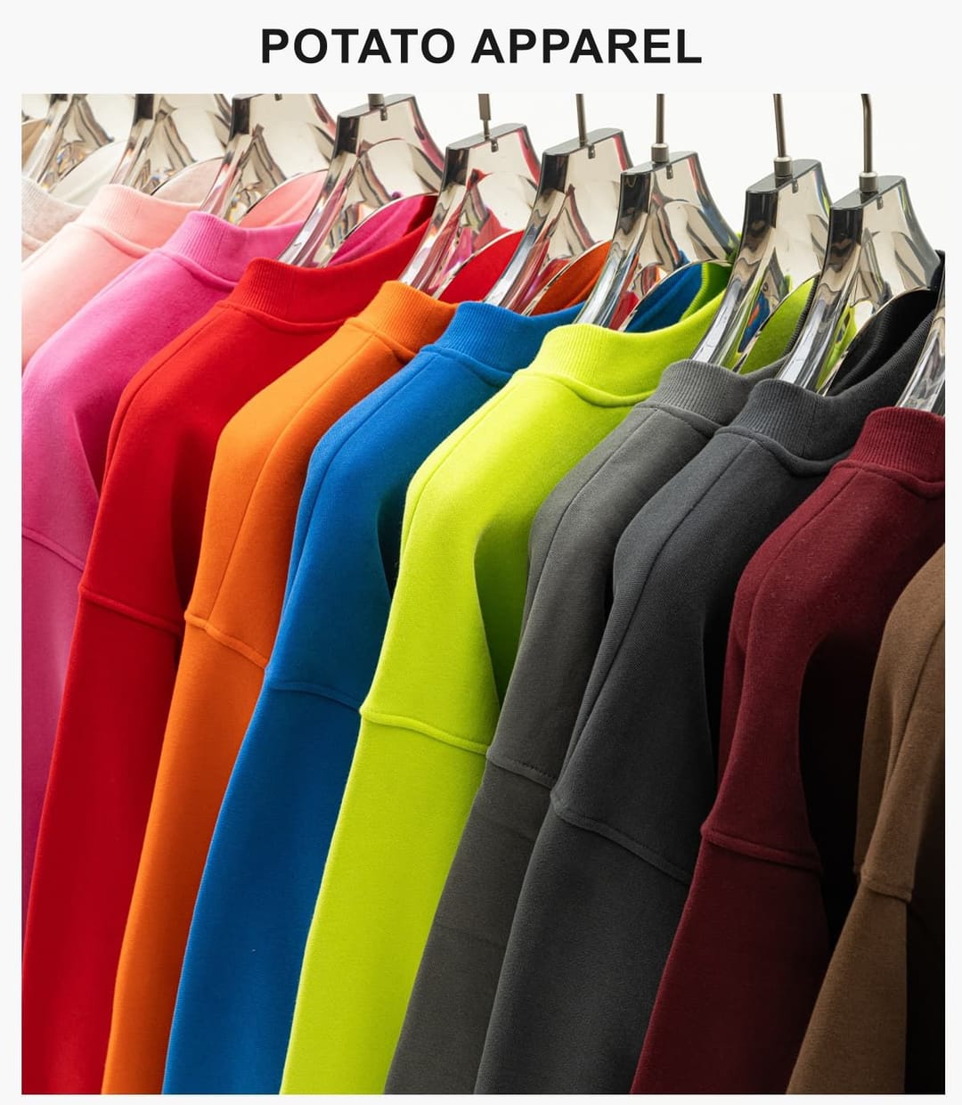 Oversized 345Gsm Fleece Basic Sweatshirt – detail 13