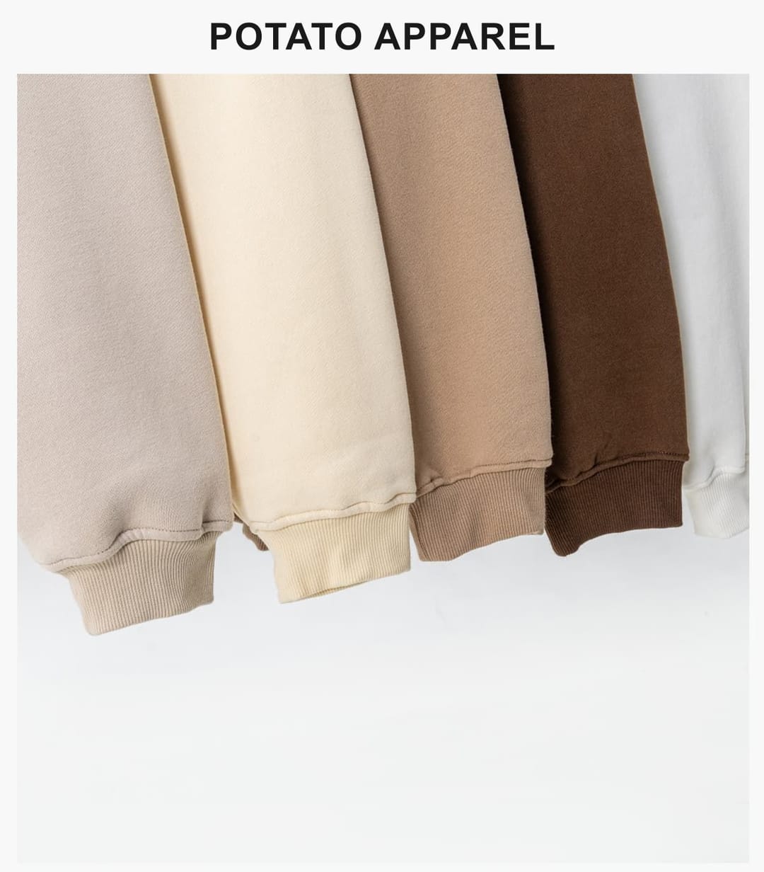 Oversized 345Gsm Fleece Basic Sweatshirt – detail 14