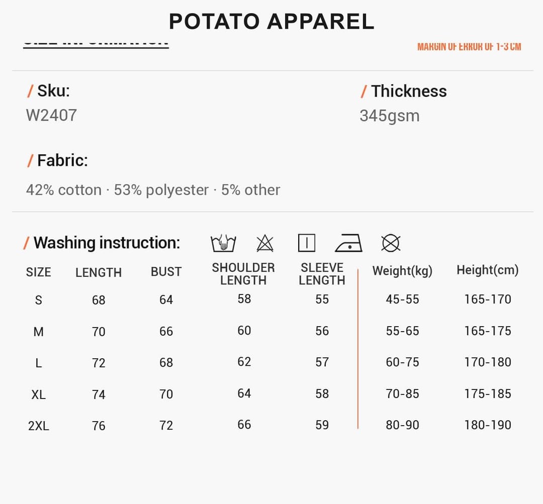 Oversized 345Gsm Fleece Basic Sweatshirt – detail 2