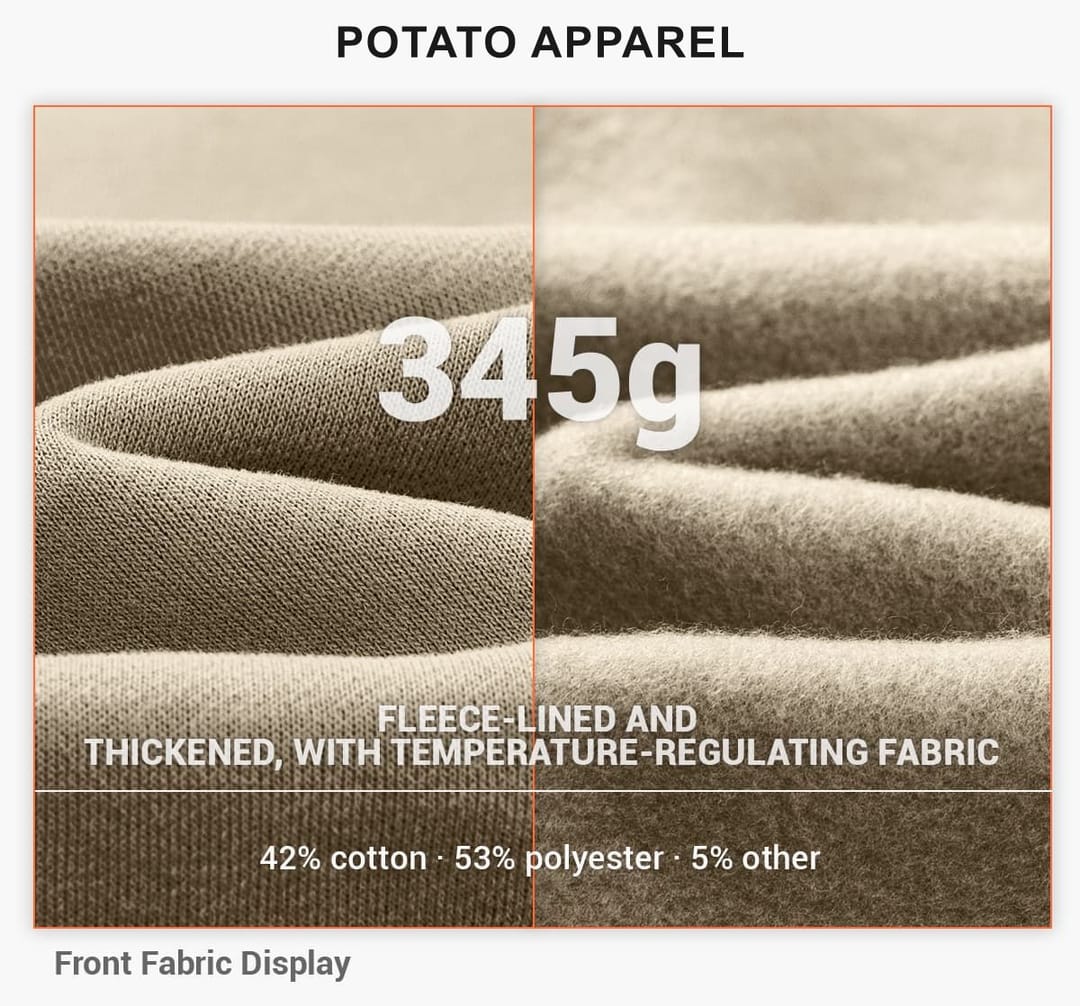 Oversized 345Gsm Fleece Basic Sweatshirt – detail 8