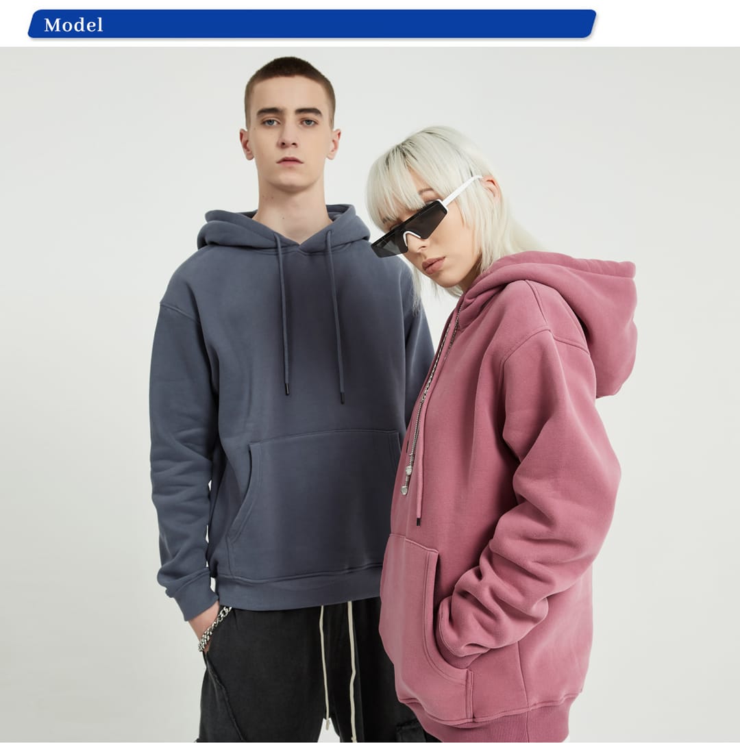 Oversized 345Gsm Fleece Hoodie for Winter – detail 13