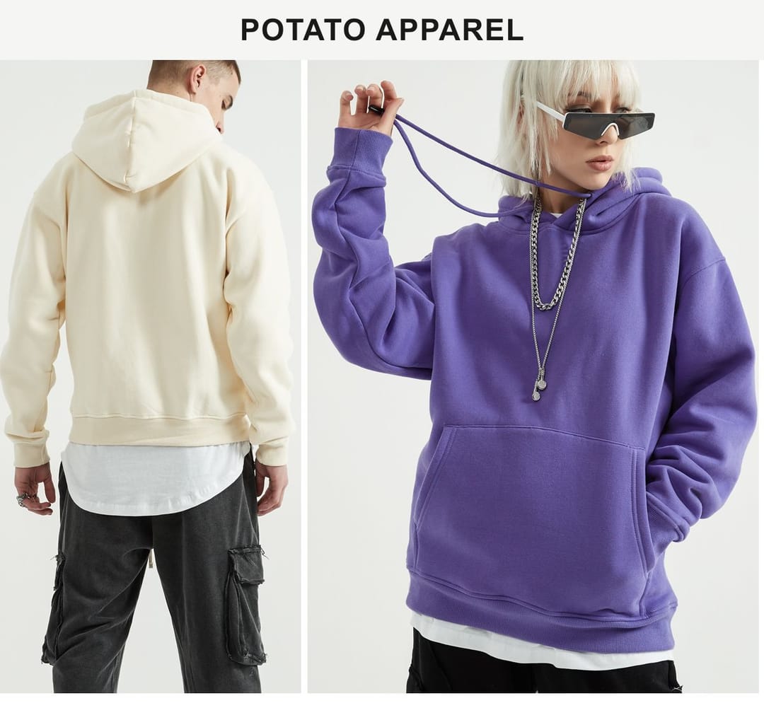 Oversized 345Gsm Fleece Hoodie for Winter – detail 14