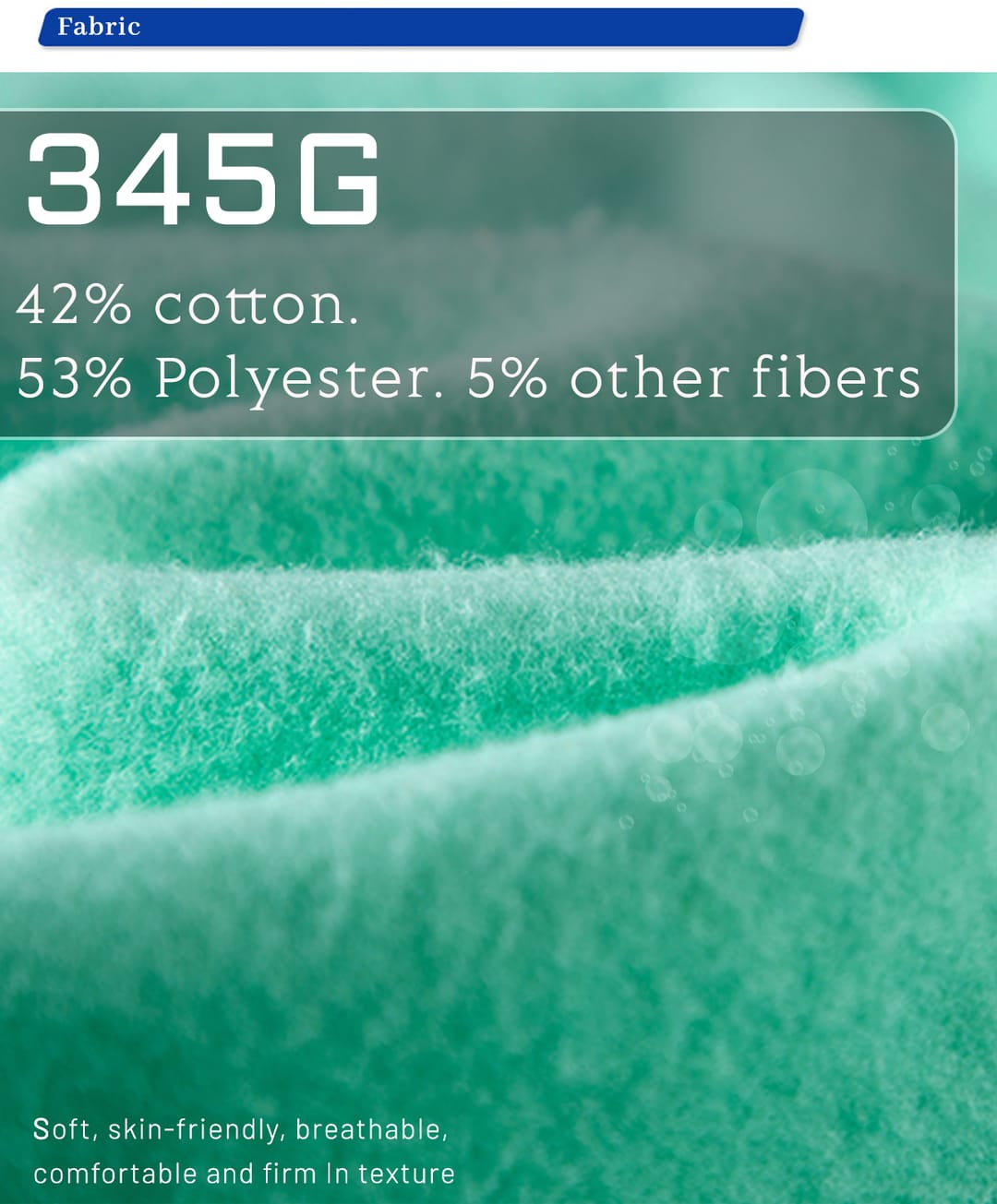 Oversized 345Gsm Fleece Hoodie for Winter – detail 5