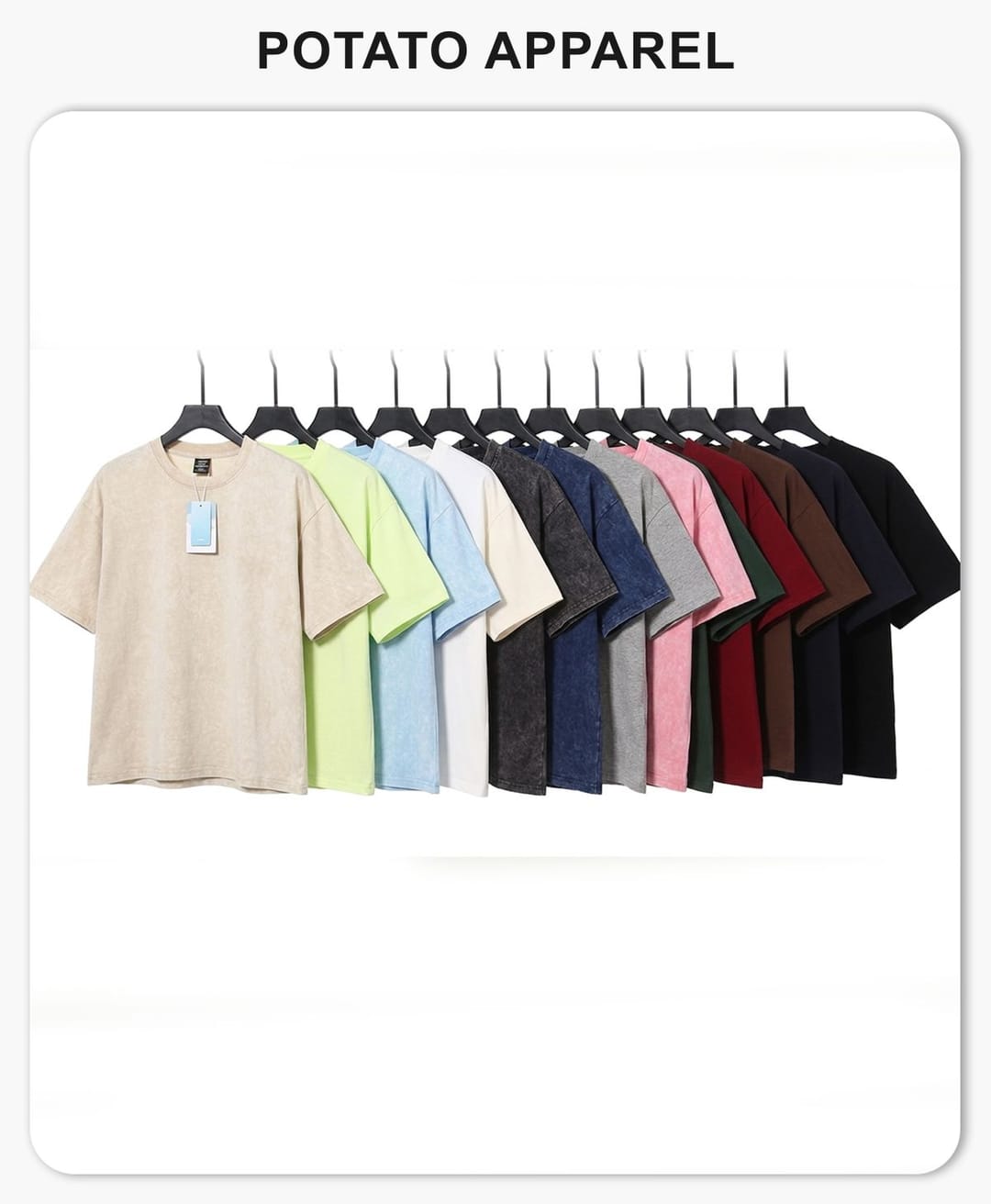 Oversized Cotton 275G Wash Boxy Fit T-Shirt – detail 1