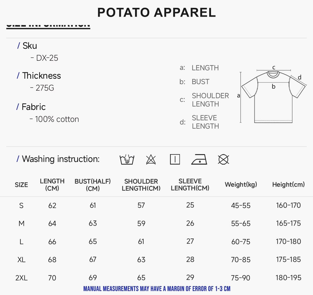 Oversized Cotton 275G Wash Boxy Fit T-Shirt – detail 2