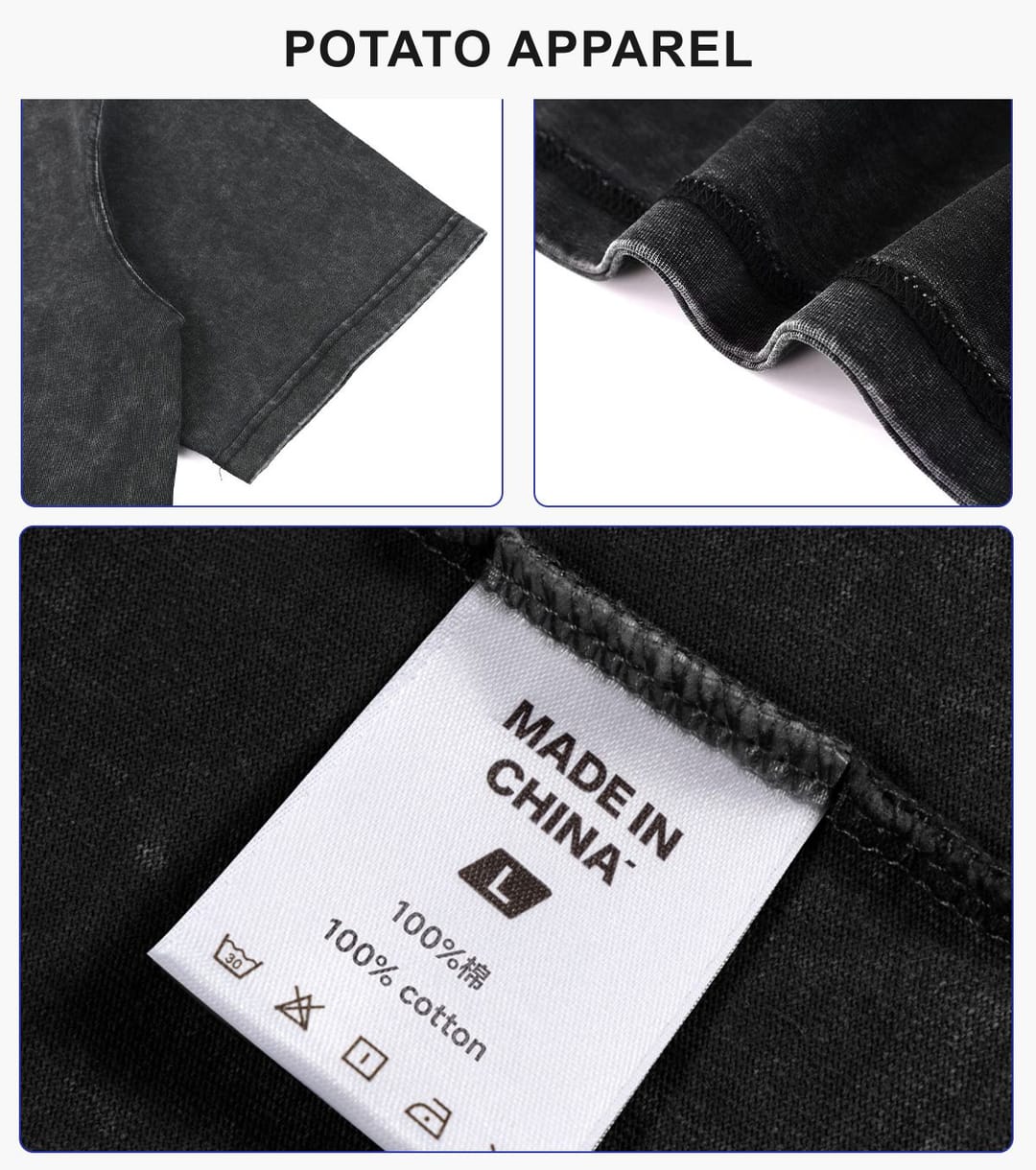 Oversized Cotton 275G Wash Boxy Fit T-Shirt – detail 6