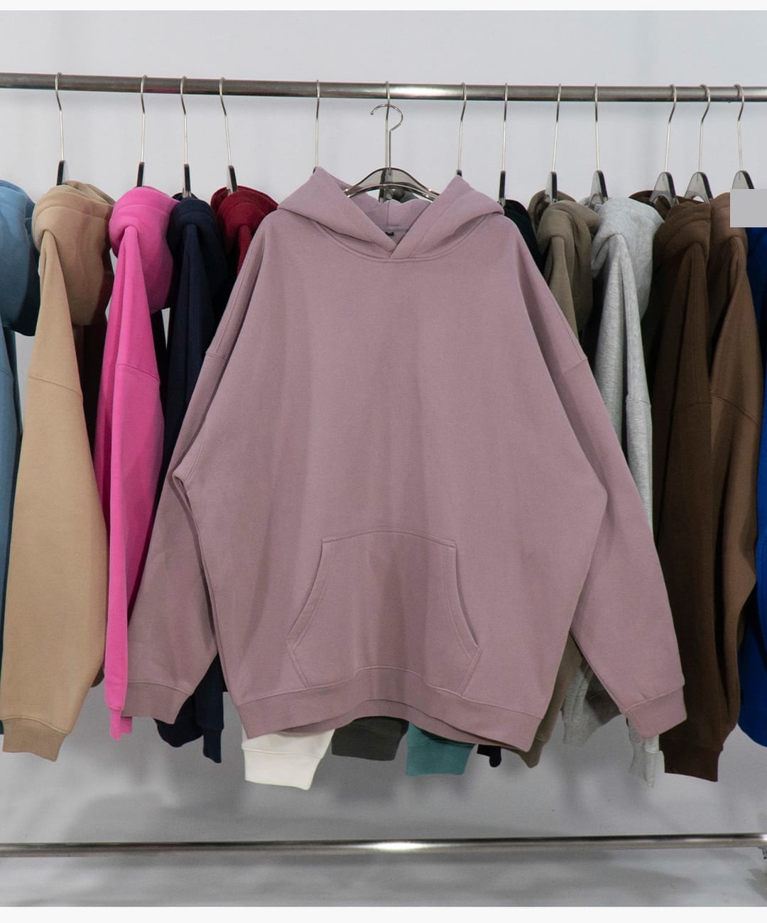 Oversized Heavy 350Gsm Fleece Basic Hoodie – detail 14