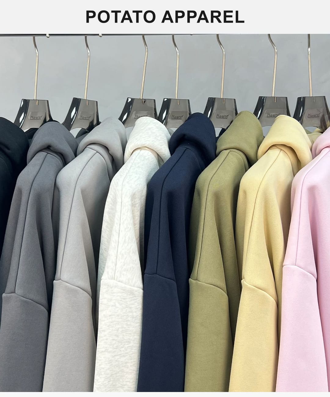 Oversized Polar Fleece 365gsm High-Neck Hoodie – detail 14