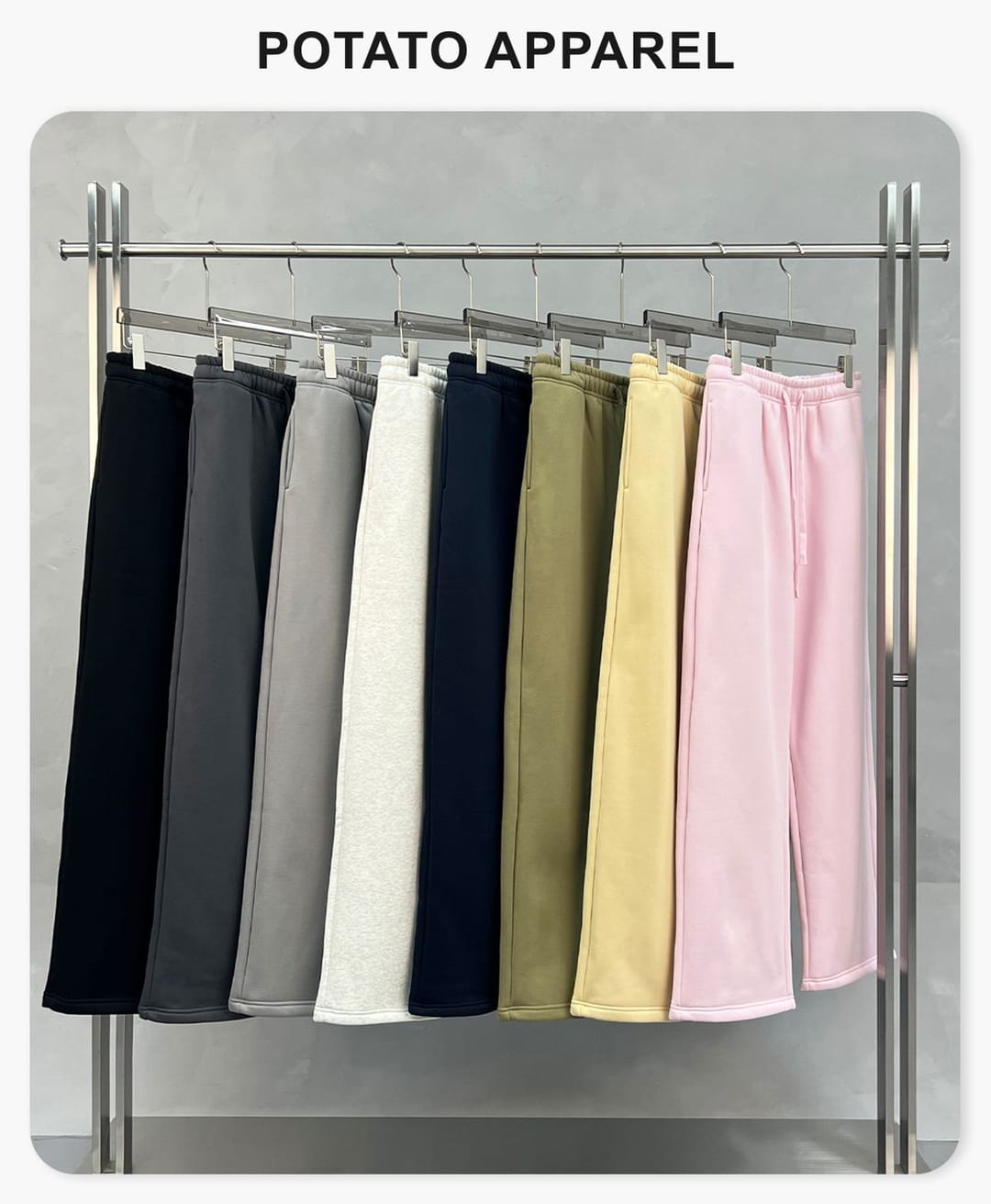 Polar Fleece 365gsm Straight Leg Sweatpants – detail 1