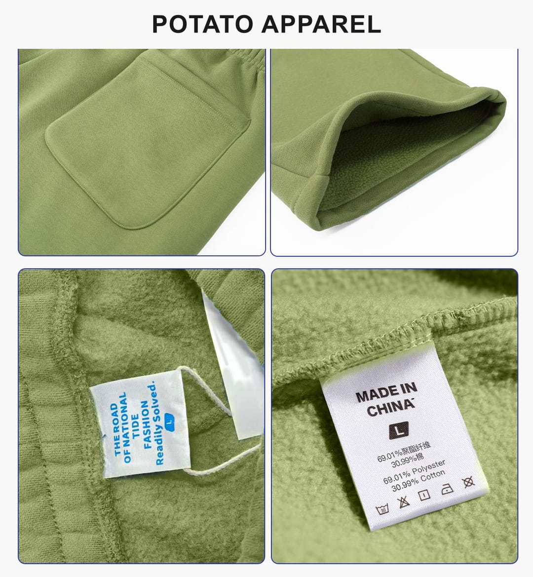 Polar Fleece 365gsm Straight Leg Sweatpants – detail 5