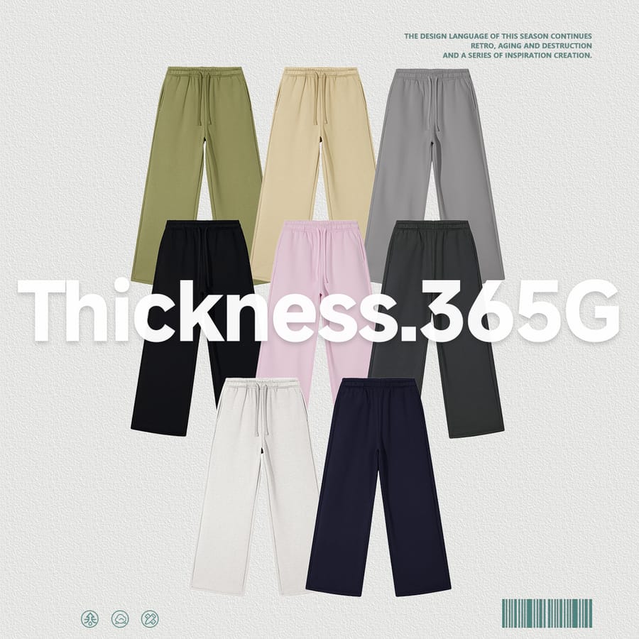 Polar Fleece 365gsm Straight Leg Sweatpants thumbnail 3