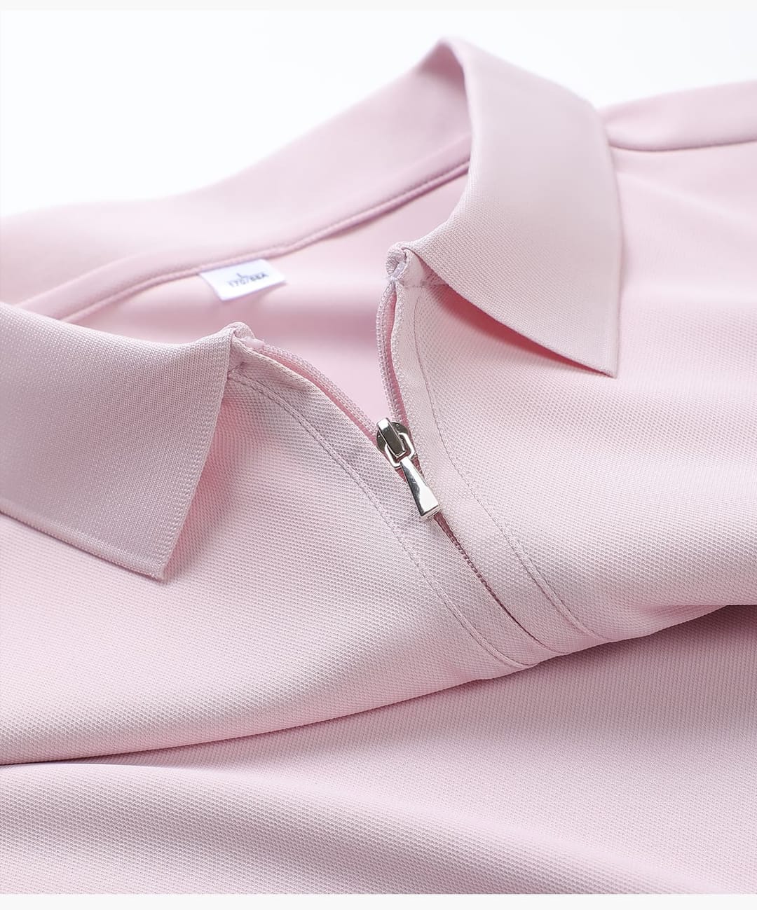 Polyester 190GSM Quick-Dry Half-Zip Cooling Golf Tee – detail 10