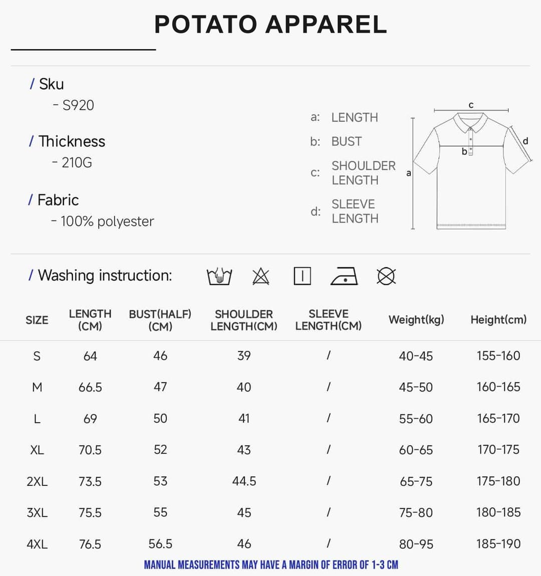 Quick-Dry 100% Polyester Side-Slit Polo Shirt – detail 2