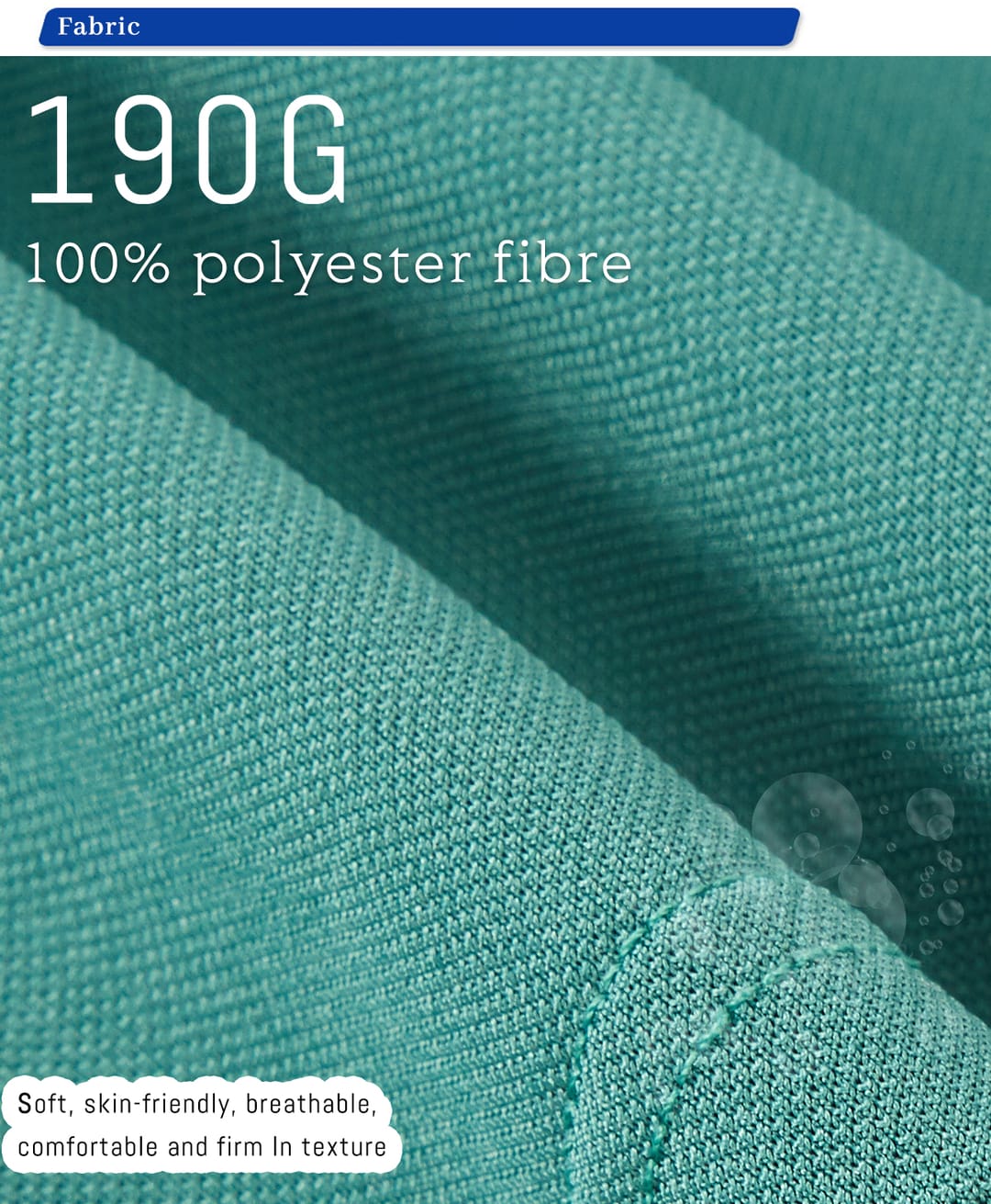 Quick Dry 190GSM Unisex Slim Fit Polo – detail 4