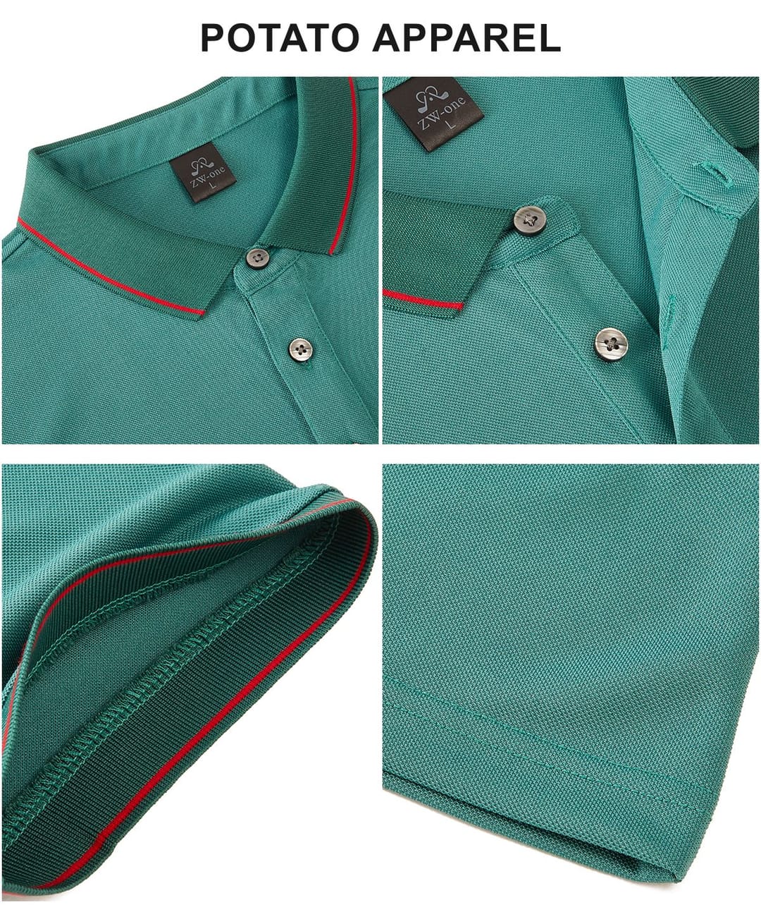 Quick Dry 190GSM Unisex Slim Fit Polo – detail 5
