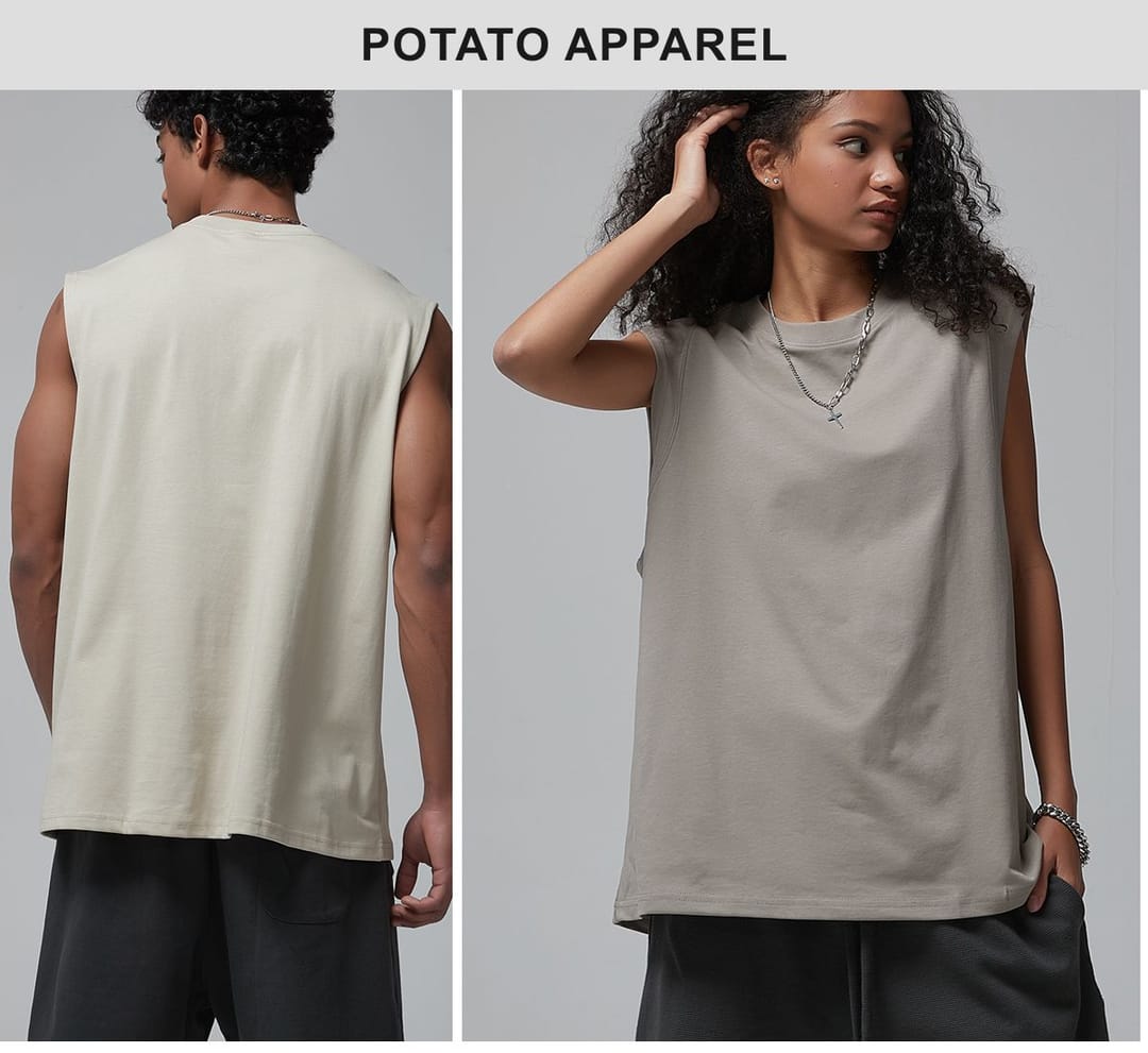 Quick Dry Cotton 190gsm Light Weight Sports Vest – detail 10