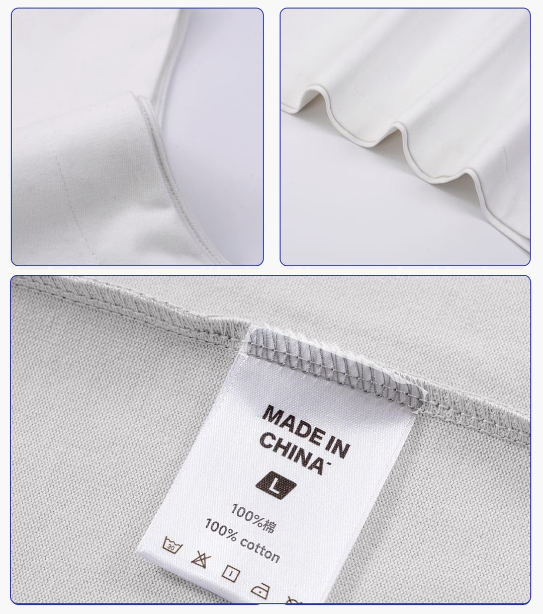 Quick-Dry Cotton 230gsm Mock Neck oversized Tank – detail 6