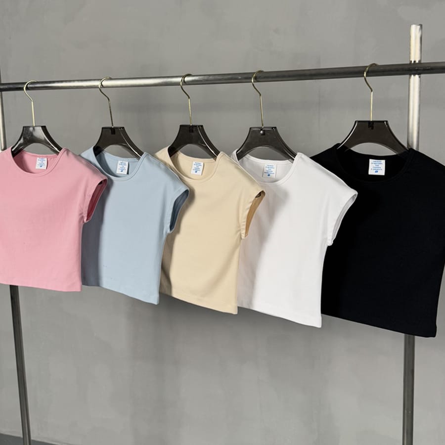 Rib 260gsm Stretch Crop Y2K Baby Tee thumbnail 3