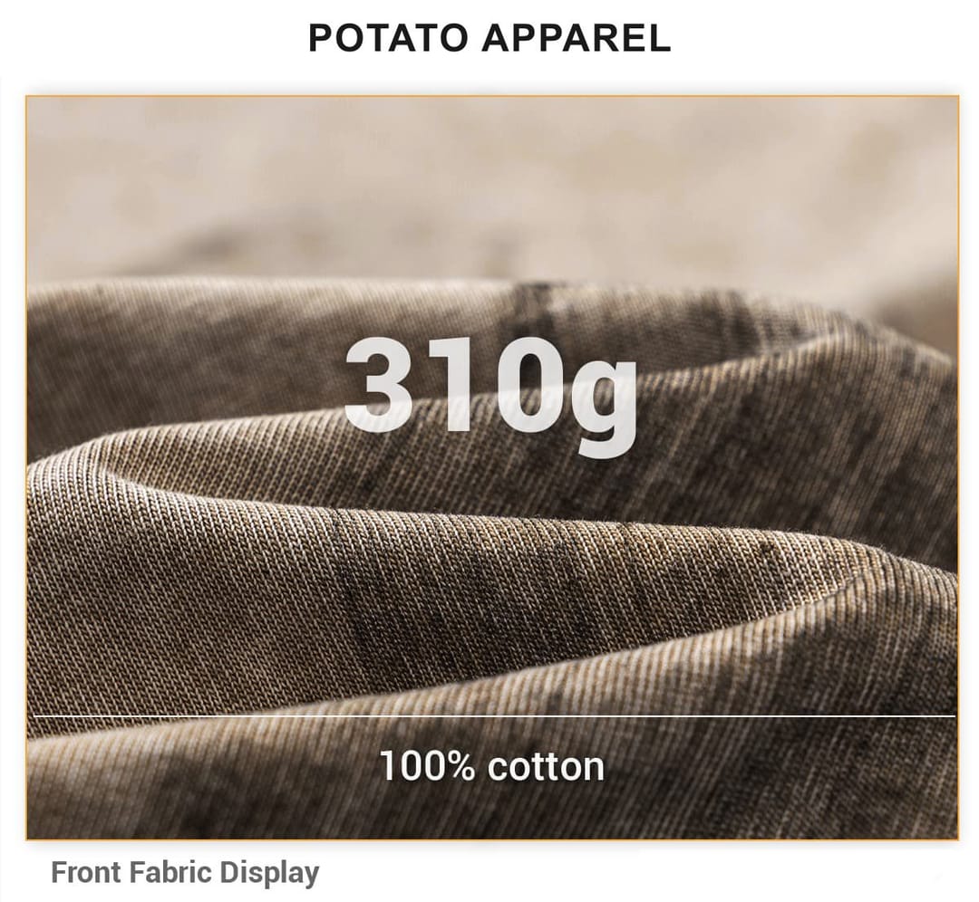 S1972 Cotton 310GSM Raw Hem Vintage Wash Distressed T-Shirt – detail 5